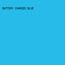 26BBE9 - Battery Charged Blue color image preview