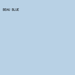 B8D1E5 - Beau Blue color image preview