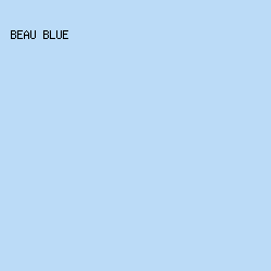 bbdbf7 - Beau Blue color image preview