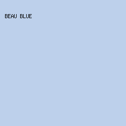 bdd0eb - Beau Blue color image preview