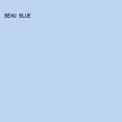 bdd5ef - Beau Blue color image preview