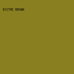 8A7F20 - Bistre Brown color image preview