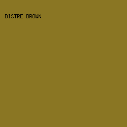 8a7623 - Bistre Brown color image preview