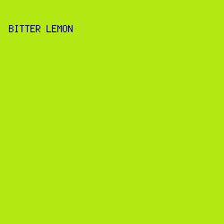 B4E813 - Bitter Lemon color image preview