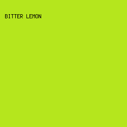 B5E61D - Bitter Lemon color image preview