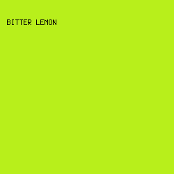 B8EF1B - Bitter Lemon color image preview
