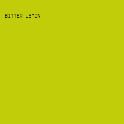 C0CD08 - Bitter Lemon color image preview