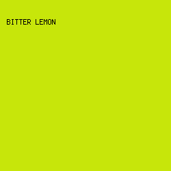 C7E60A - Bitter Lemon color image preview