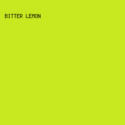 C8E91F - Bitter Lemon color image preview