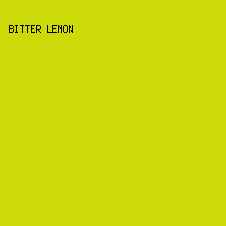 CCDA0A - Bitter Lemon color image preview