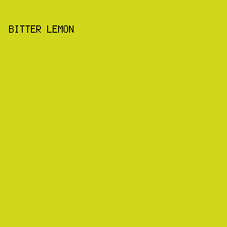 D0D61B - Bitter Lemon color image preview