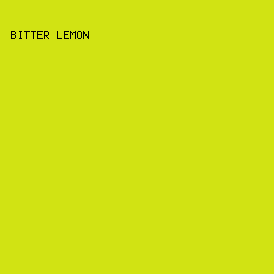 D1E313 - Bitter Lemon color image preview