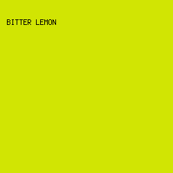 D1E503 - Bitter Lemon color image preview