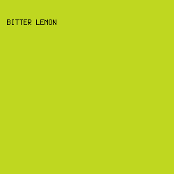 bfd720 - Bitter Lemon color image preview