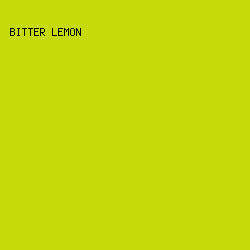c7da09 - Bitter Lemon color image preview