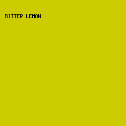 cccc00 - Bitter Lemon color image preview