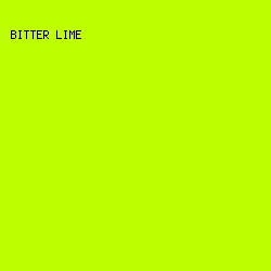 BEFF00 - Bitter Lime color image preview