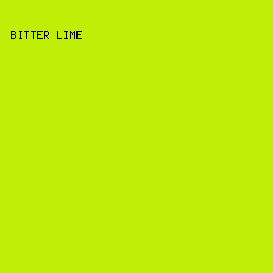 bfef07 - Bitter Lime color image preview