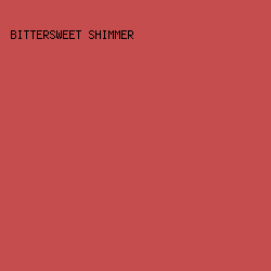 C64D4D - Bittersweet Shimmer color image preview