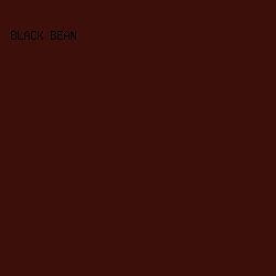 3D0F0A - Black Bean color image preview