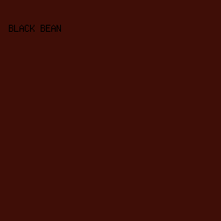 3f0e07 - Black Bean color image preview