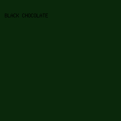 0a280b - Black Chocolate color image preview