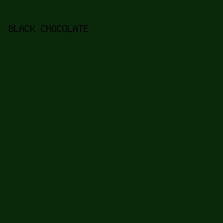 0a290a - Black Chocolate color image preview