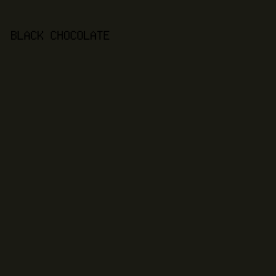 1a1a13 - Black Chocolate color image preview