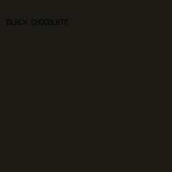1c1a15 - Black Chocolate color image preview