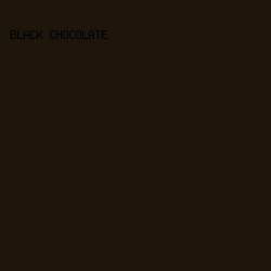 1e160d - Black Chocolate color image preview