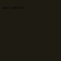 1e1b13 - Black Chocolate color image preview