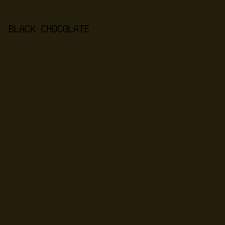 231e0b - Black Chocolate color image preview