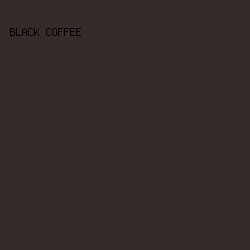 352c2a - Black Coffee color image preview