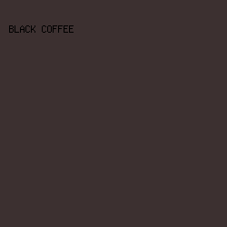 3c3030 - Black Coffee color image preview