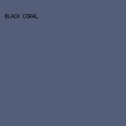 555E78 - Black Coral color image preview