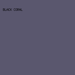 5A576E - Black Coral color image preview