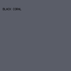 5A5D68 - Black Coral color image preview