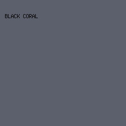 5B606C - Black Coral color image preview
