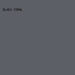 5C5F66 - Black Coral color image preview