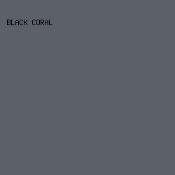 5C6069 - Black Coral color image preview