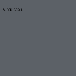 5C6167 - Black Coral color image preview