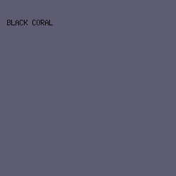 5D5C72 - Black Coral color image preview