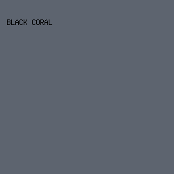 5D646F - Black Coral color image preview
