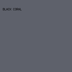 5E616B - Black Coral color image preview