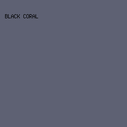 5E6173 - Black Coral color image preview