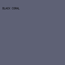 5E6175 - Black Coral color image preview