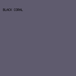 5F5B6E - Black Coral color image preview