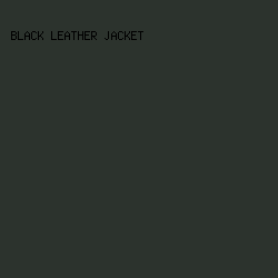 2c332d - Black Leather Jacket color image preview