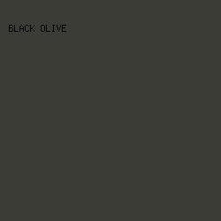 3B3C35 - Black Olive color image preview