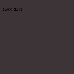 3C3437 - Black Olive color image preview